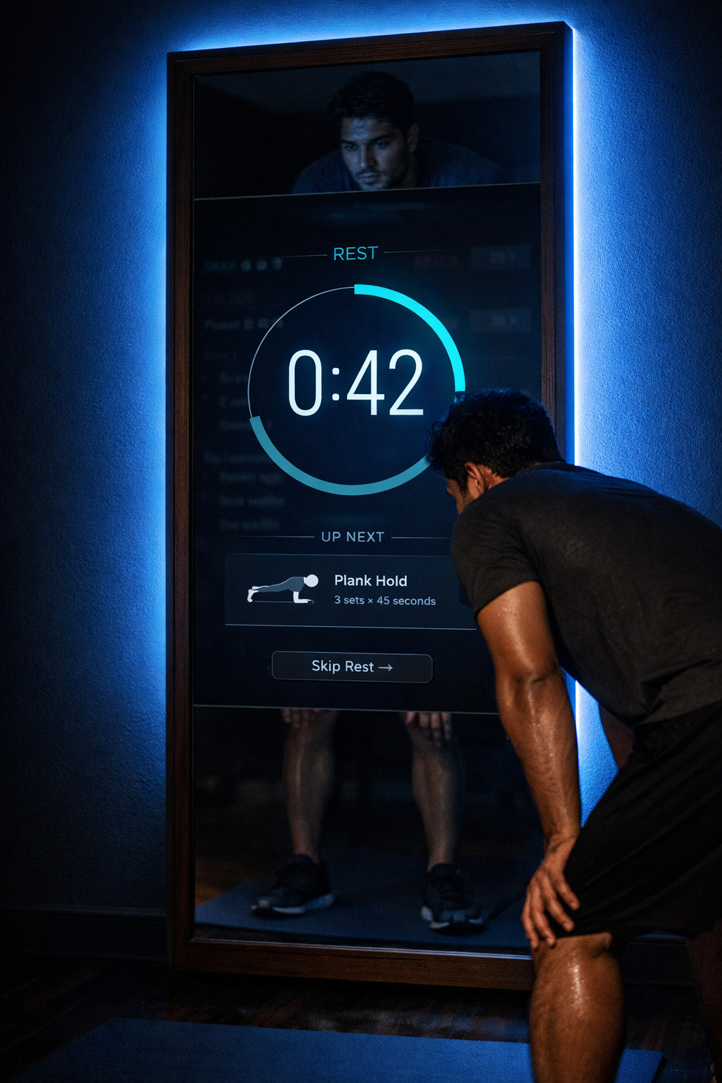 Mira fitness rest period countdown