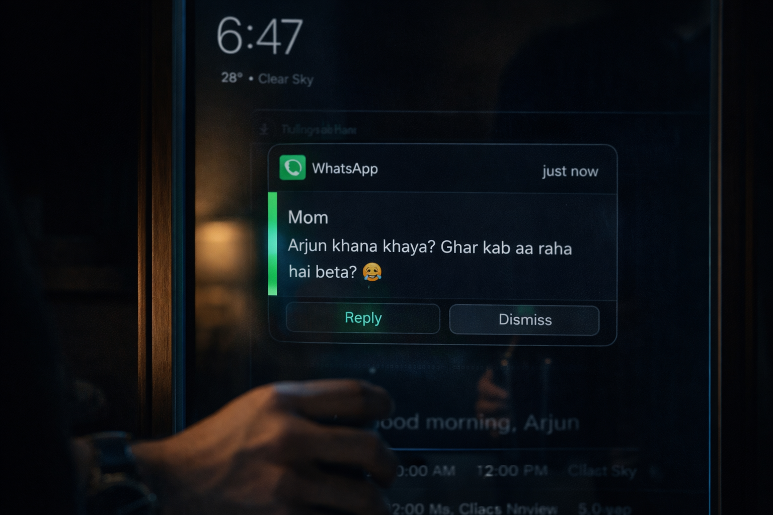 Mira AI Smart Mirror — morning routine