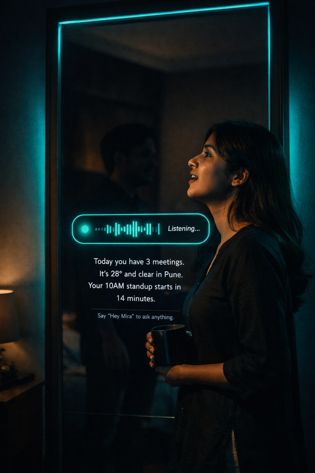 Voice command — Hey Mira